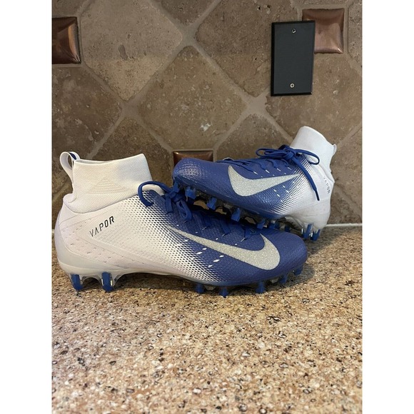 Size 12.5 Nike Vapor Untouchable Pro 3 Football Cleats Royal Blue 917165-101 main image 7